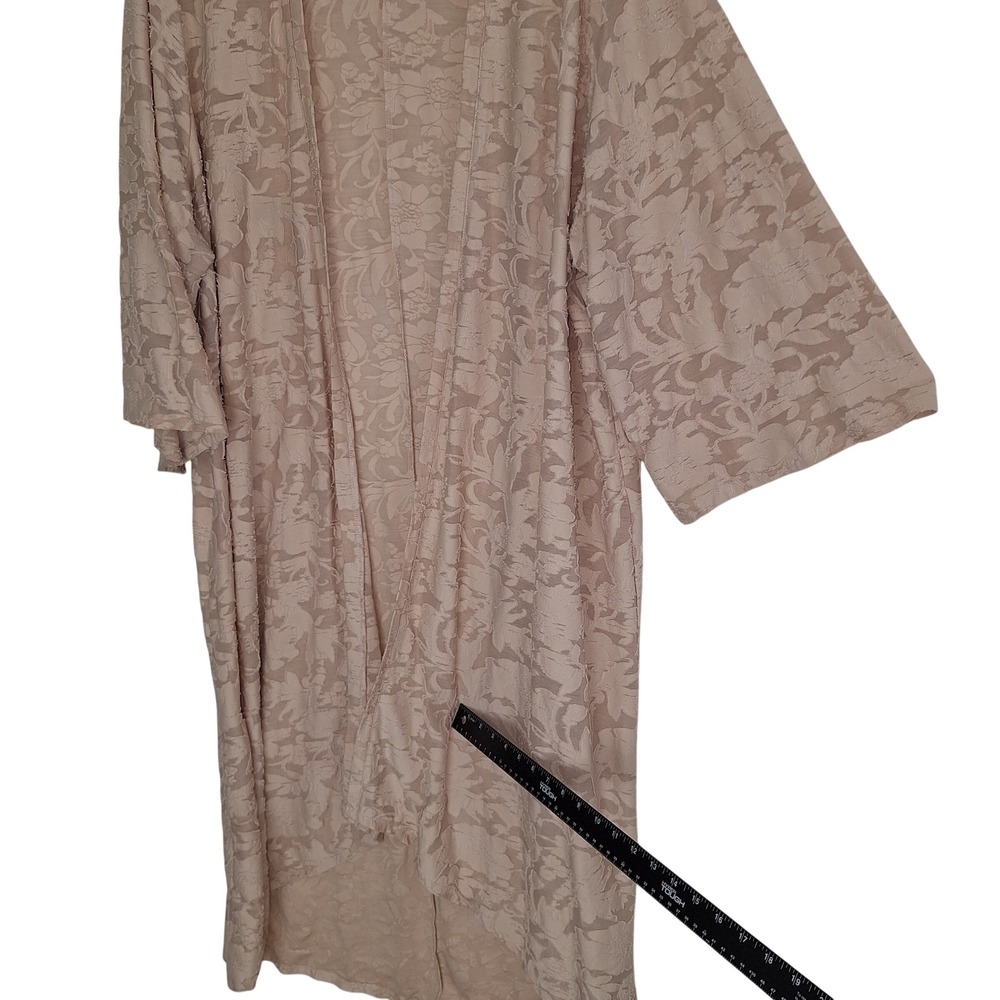 Cottagecore Whimsigoth Floral Soft Girl Torrid Kimono Duster Cardigan Burnout 3X - Picture 3 of 12
